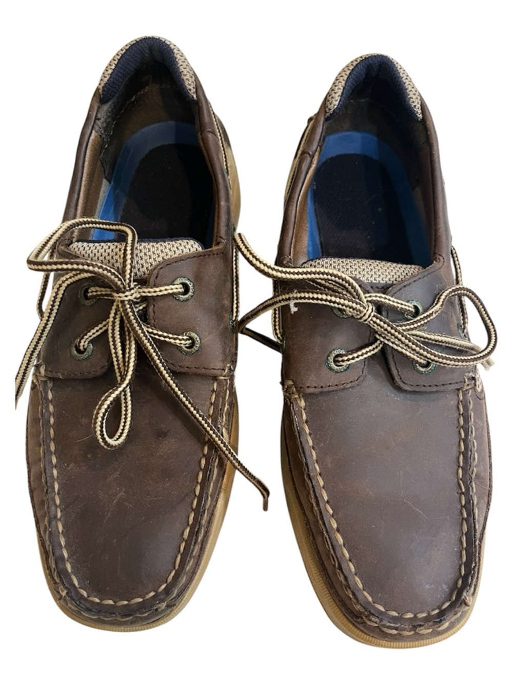 Sperry Topsider Brown Leather Lace-Up Boat Shoes